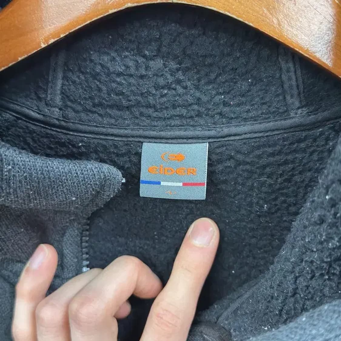 아이더 아웃도어 자수로고 기모 플리스 후리스 집업 L A01211 상품이미지3