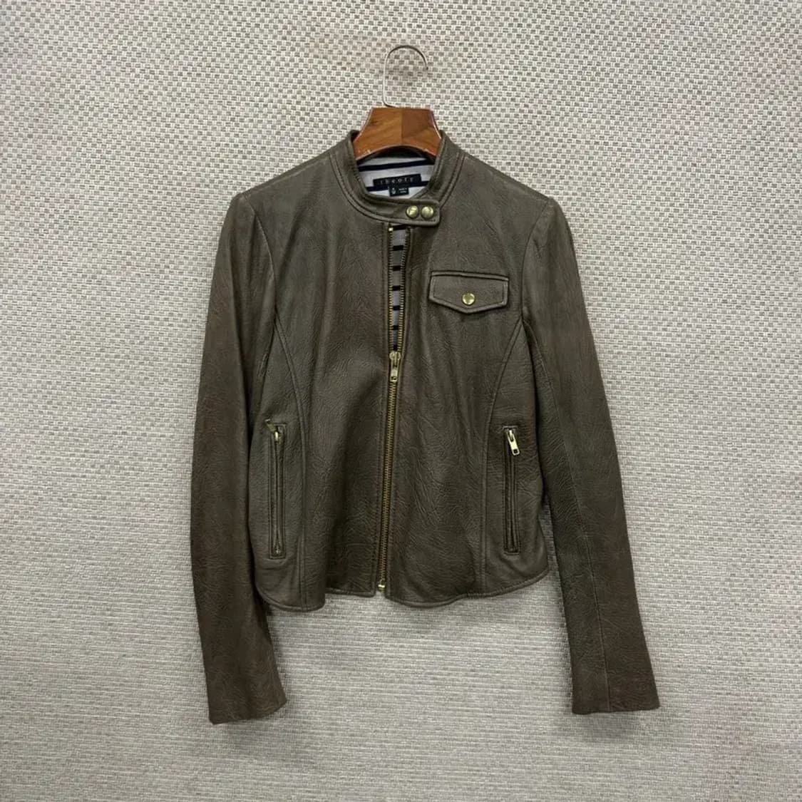 띠어리 라이더 양가죽 자켓 80 A01225 상품이미지1