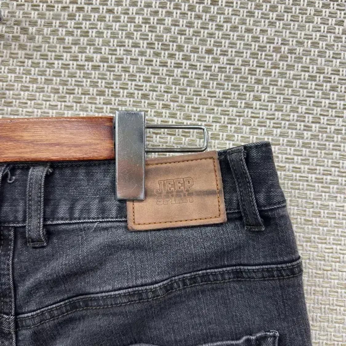 지프 JEEP 멀티패치 스판 그레이진 데님 청바지 30인치 A01240 상품이미지3