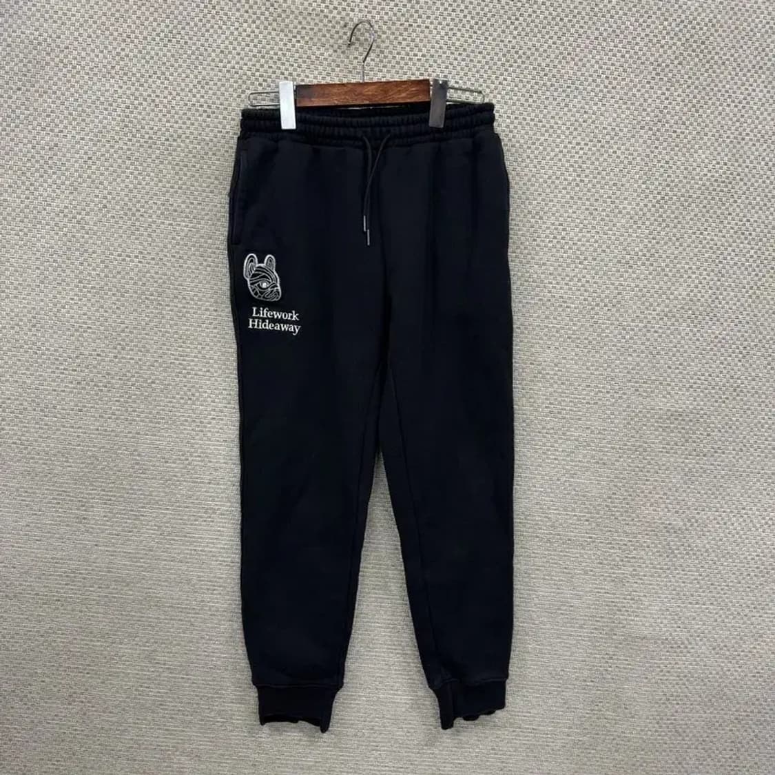 라이프워크 빅패치로고 조거 기모 밴딩 츄리닝바지 S A01238 상품이미지1