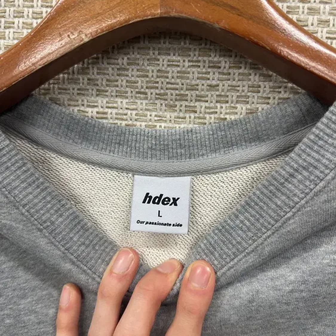 HDEX 캐주얼 자수로고 스웻셔츠 맨투맨 L A01230 상품이미지3