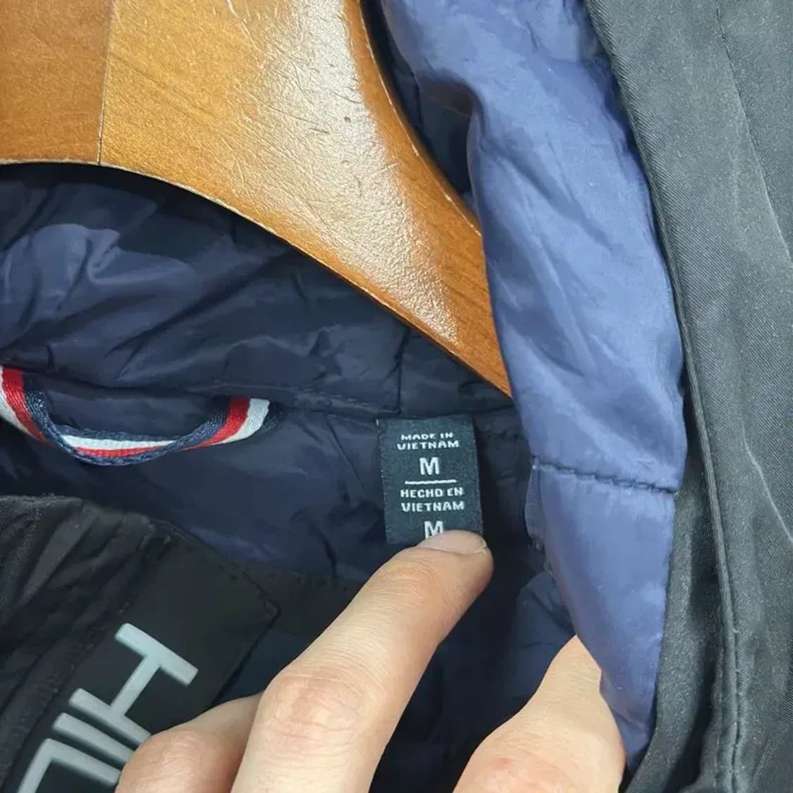 타미힐피거 올드스쿨 오버핏 누빔 바람막이 점퍼 M A01212 상품이미지3