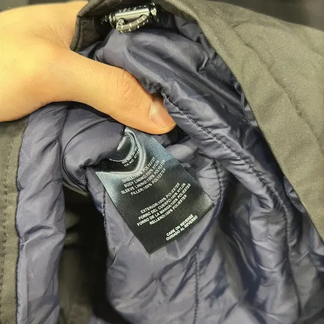 타미힐피거 올드스쿨 오버핏 누빔 바람막이 점퍼 M A01212 상품이미지5