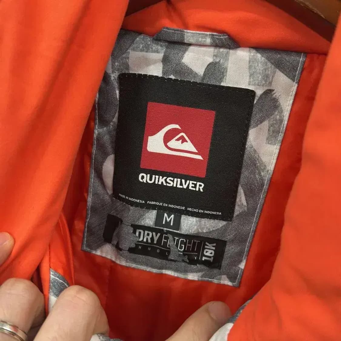 퀵실버 멀티로고 오버핏 스키복 스노우보드 점퍼 자켓 M A01222 상품이미지3