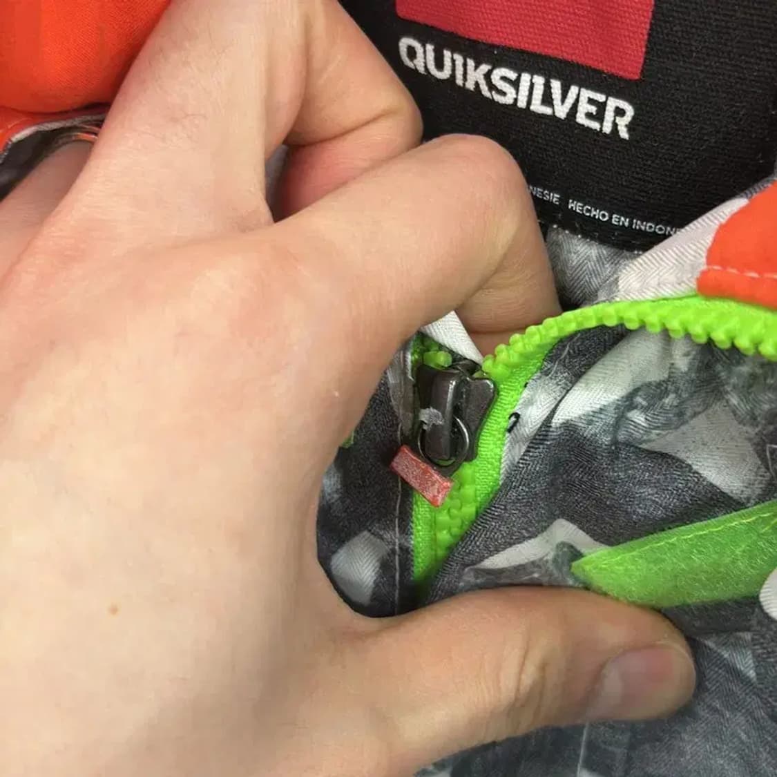 퀵실버 멀티로고 오버핏 스키복 스노우보드 점퍼 자켓 M A01222 상품이미지6