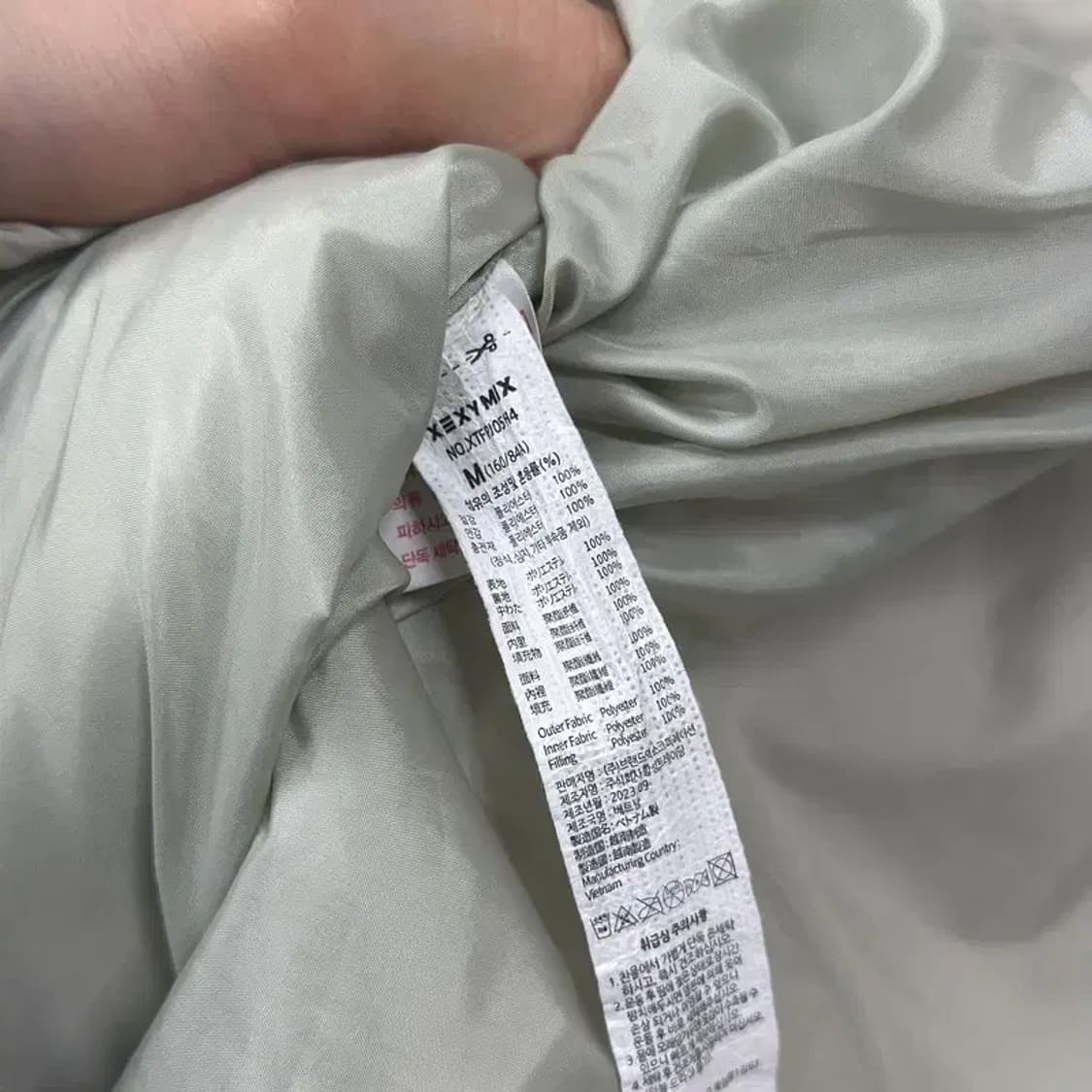 젝시믹스 캐주얼 스트링 미디 패딩 점퍼 M A01282 상품이미지4