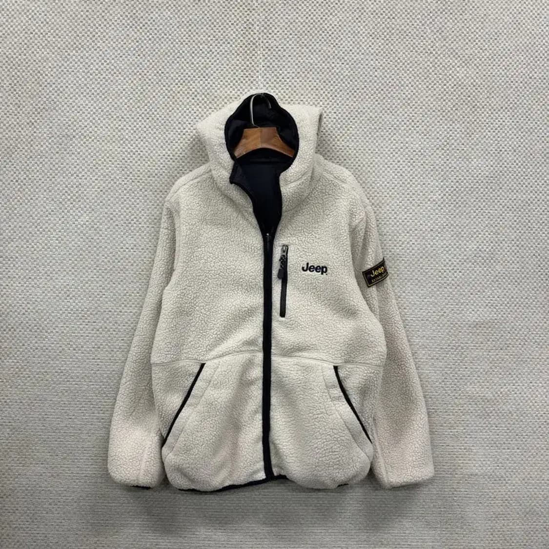 지프 JEEP 와펜 리버시블 플리스 후리스 집업 L A01286 상품이미지1