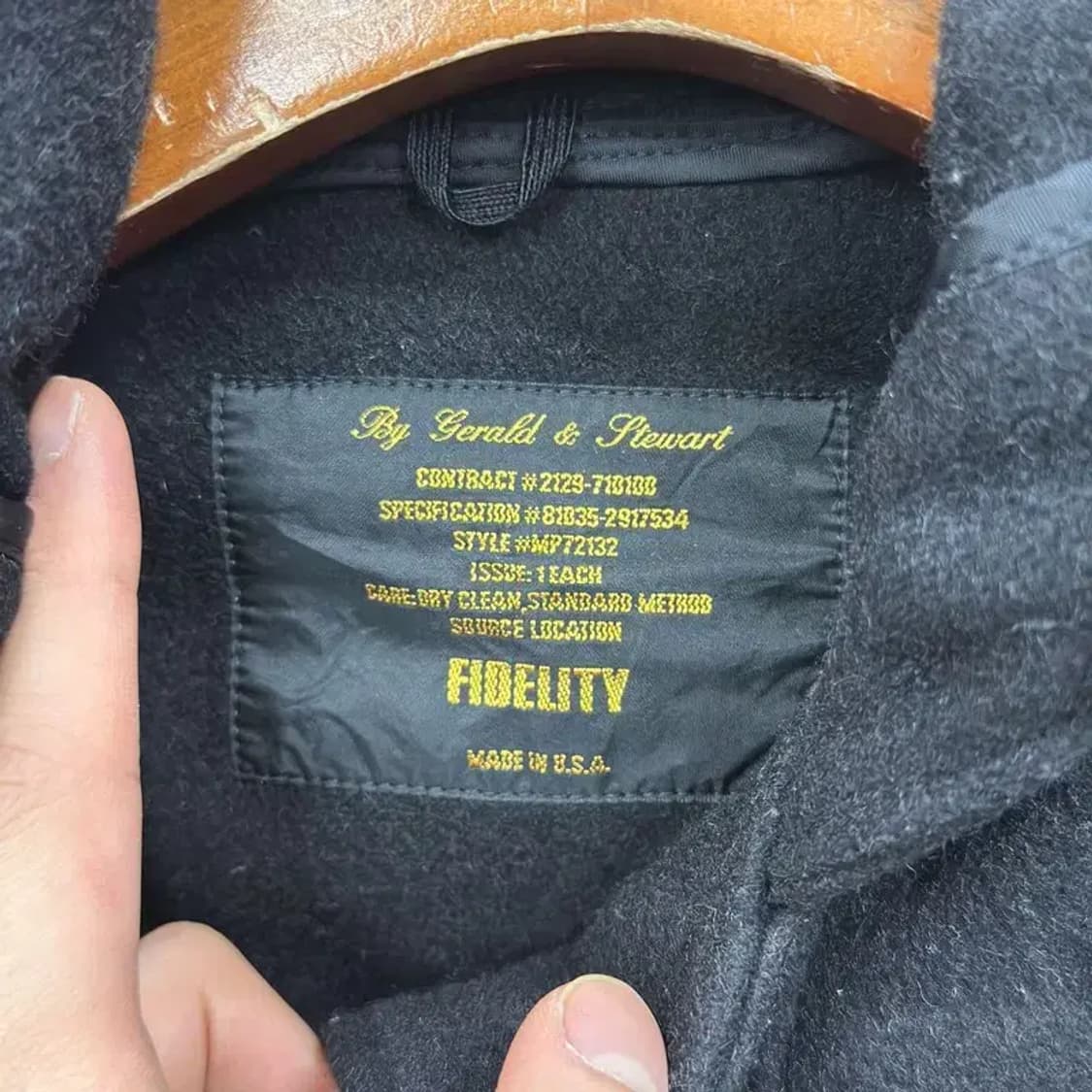 피델리티 캐주얼 울 떡볶이 미디 코트 자켓 90 A01292 상품이미지3