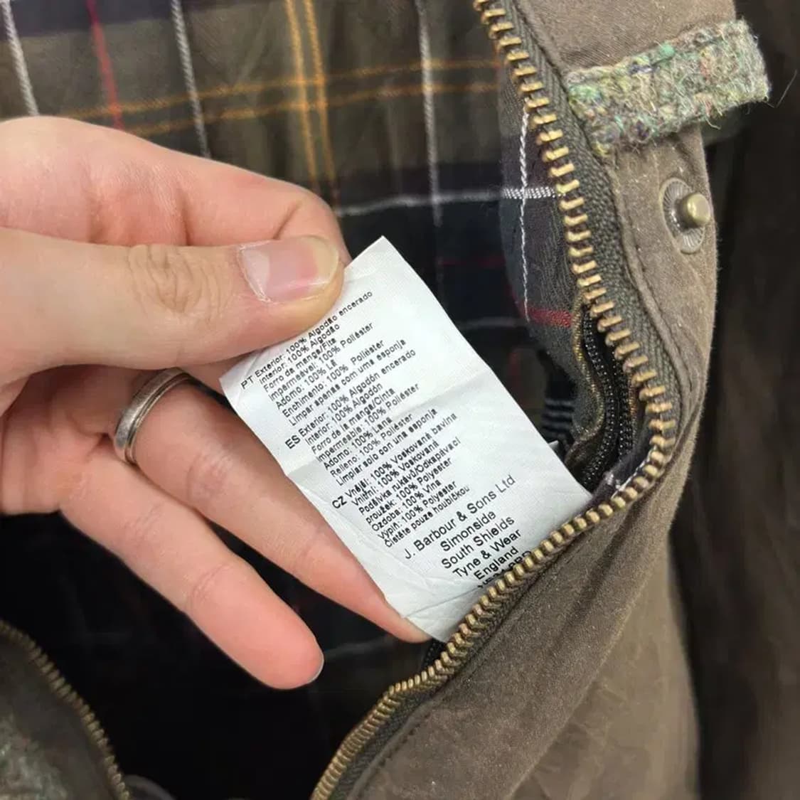 바버 BARBOUR 더햄 빈티지 야상 왁스 자켓 90 A01294 상품이미지4