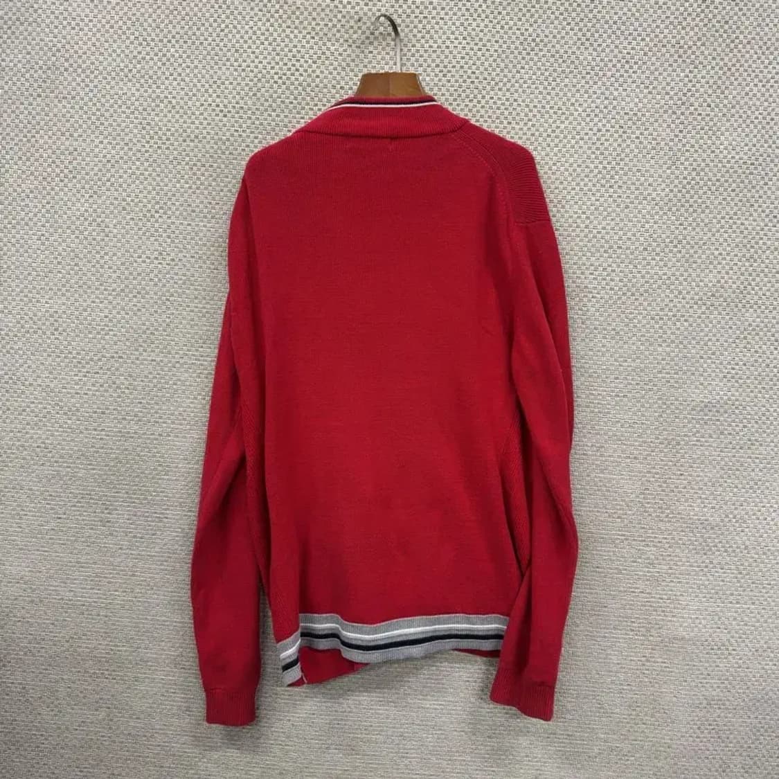 빈폴 캐주얼 자수로고 코튼 니트 집업 가디건 110 A01311 상품이미지2