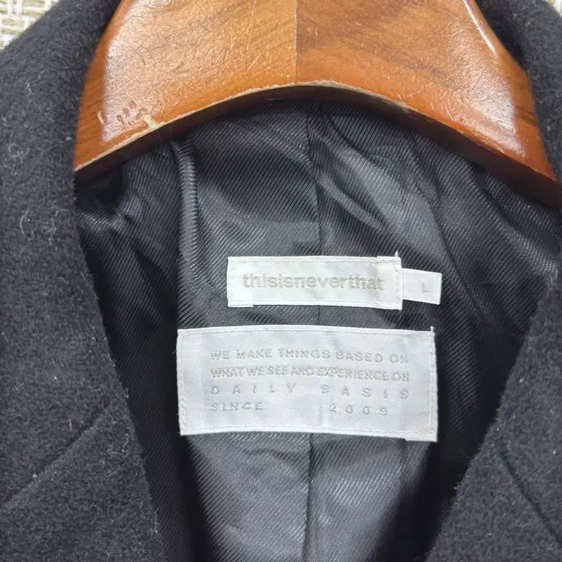 디스이즈네버댓 캐주얼 더블버튼 롱 코트 자켓 L A01295 상품이미지3