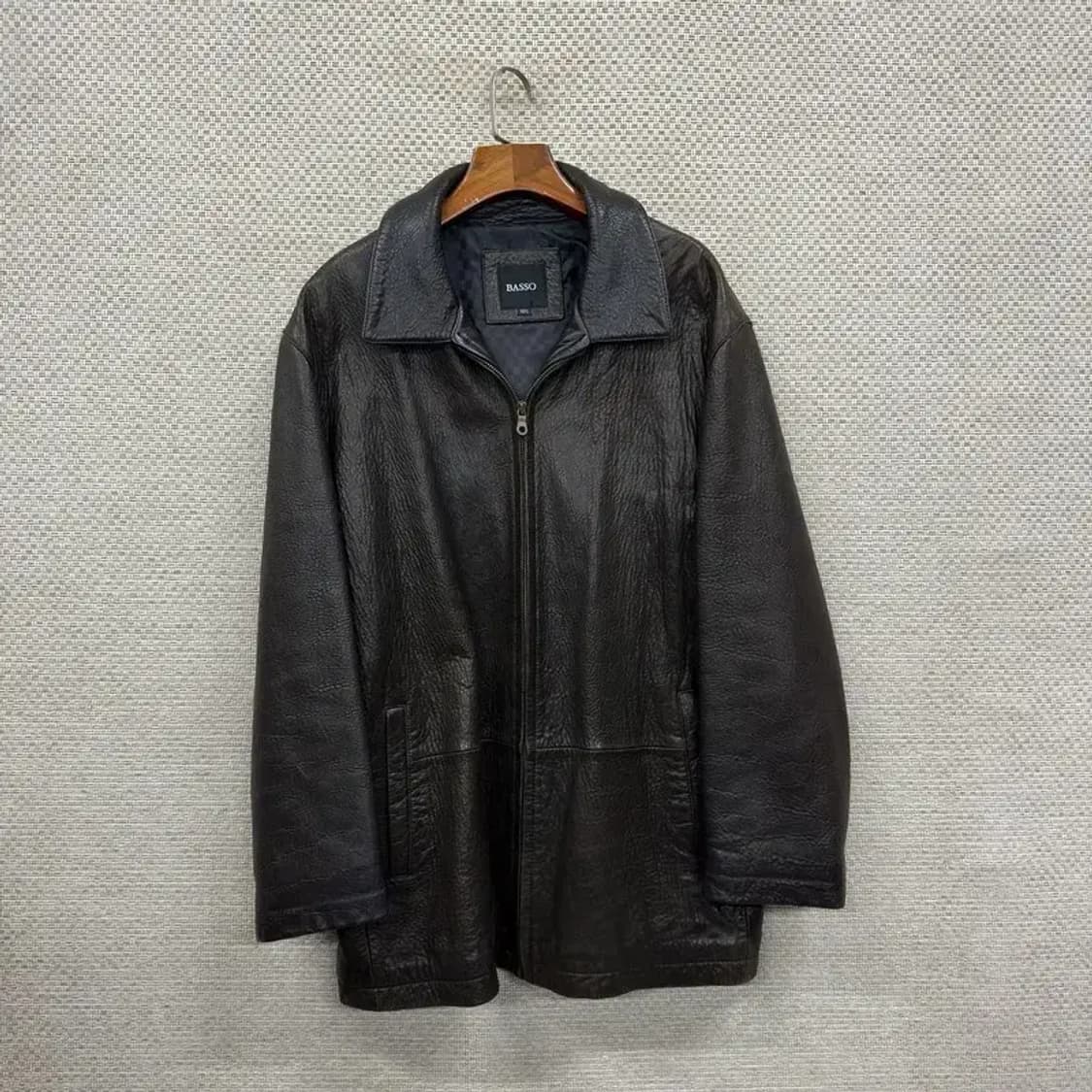 바쏘 캐주얼 롱 가죽 자켓 105 A01287 상품이미지1