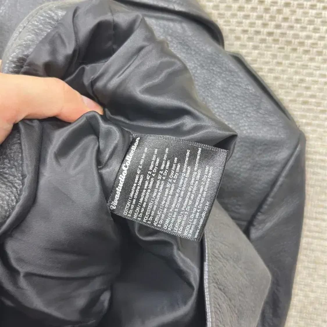 비바스튜디오 라이더 가죽 자켓 85 A01293 상품이미지4