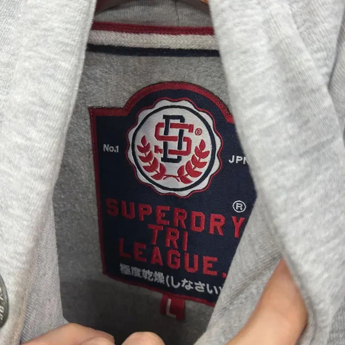 슈퍼드라이 캐주얼 프린팅 약기모 후드티 L A01303 상품이미지3