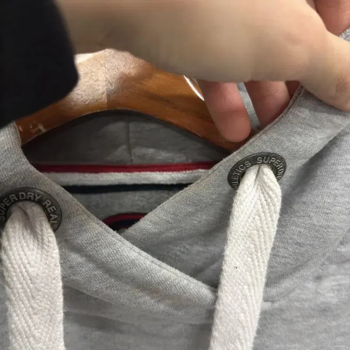 슈퍼드라이 캐주얼 프린팅 약기모 후드티 L A01303 상품이미지5