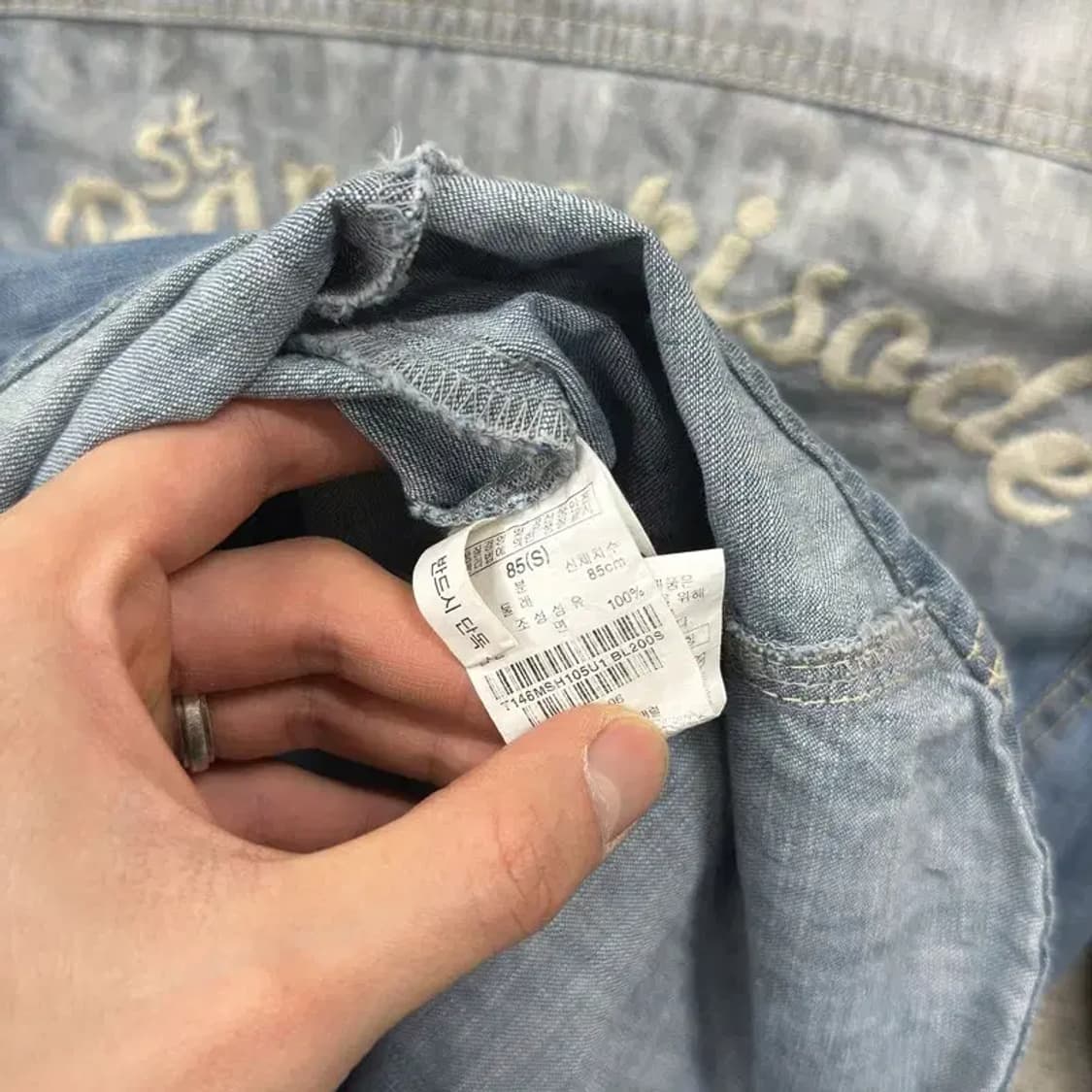 써스데이아일랜드 웨스턴 데님 청셔츠 85 A01307 상품이미지4