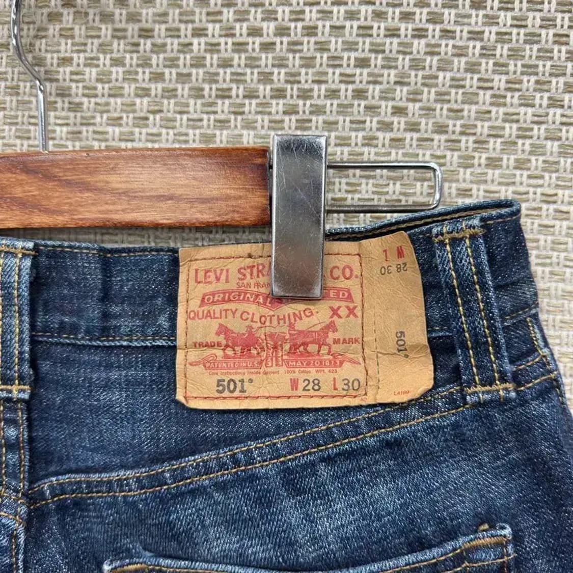 리바이스 501 캐주얼 데님 청바지 28인치 A01315 상품이미지3