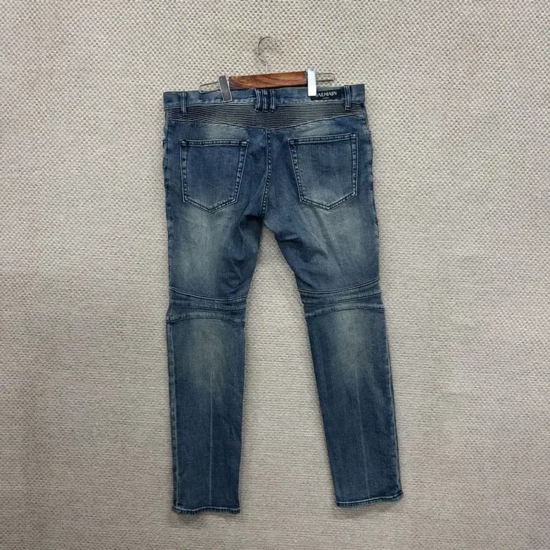 발망 정품 빈티지워싱 바이크 스판 데님 청바지 35인치 A01321 상품이미지2