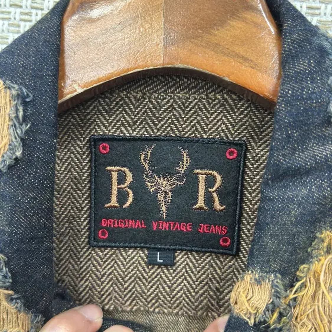 버커루 스트릿 디스트로이 데님 청자켓 L A01289 상품이미지3