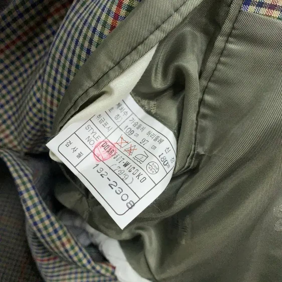 닥스 올드스쿨 투버튼 울 블레이저 자켓 109 A01310 상품이미지5