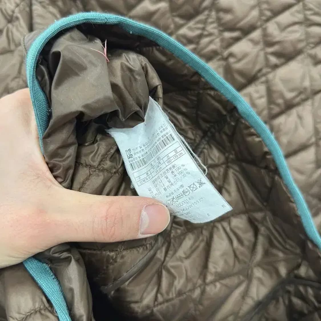 코오롱스포츠 아웃도어 패치로고 누빔 퀄팅 자켓 95 A01402 상품이미지4