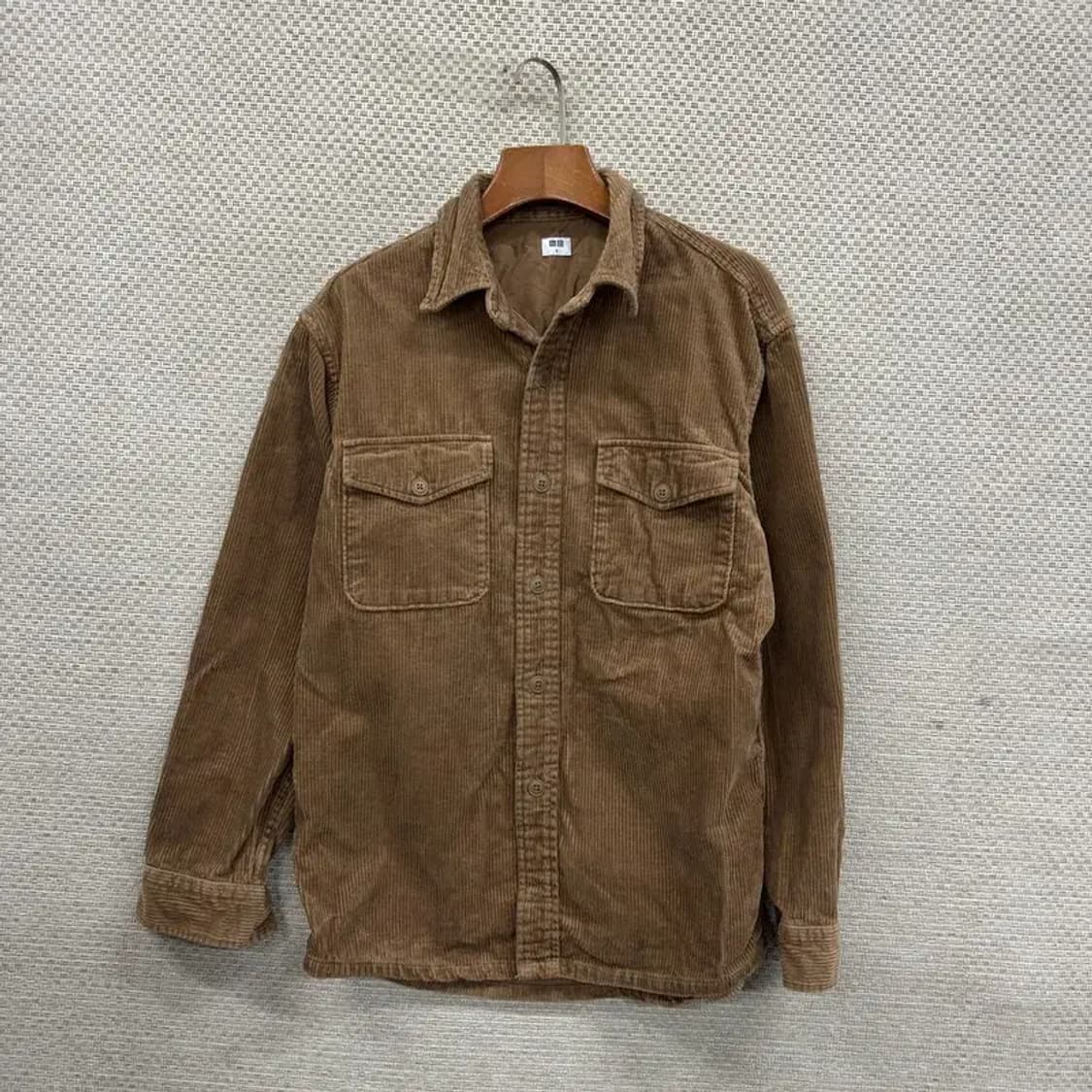 유니클로 캐주얼 코듀로이 골뎆 셔츠 자켓 S A01404 상품이미지1