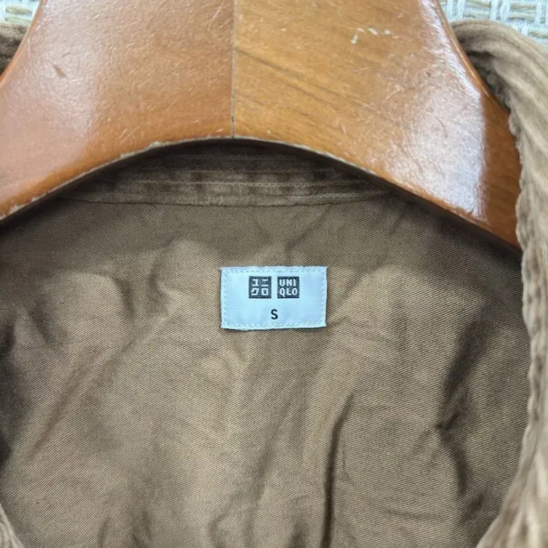 유니클로 캐주얼 코듀로이 골뎆 셔츠 자켓 S A01404 상품이미지3