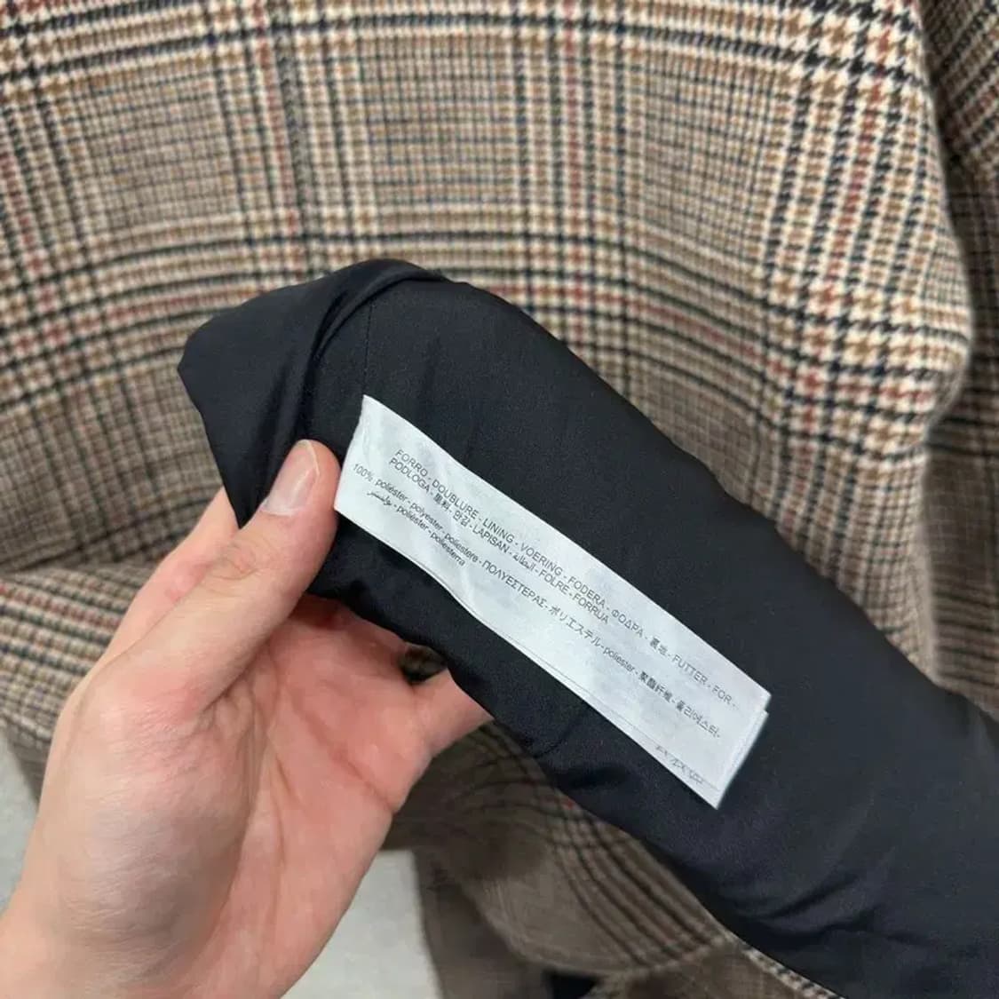 자라 ZARA 캐주얼 모직 오버핏 롱 코트 자켓 S A01413 상품이미지4