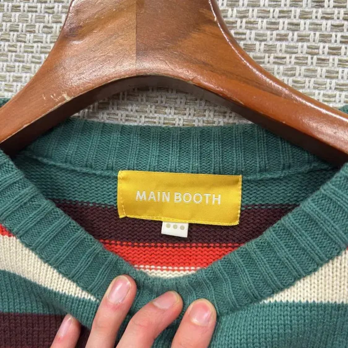 메인부스 캐주얼 젤리빈 아크릴 니트 스웨터 L A01425 상품이미지3