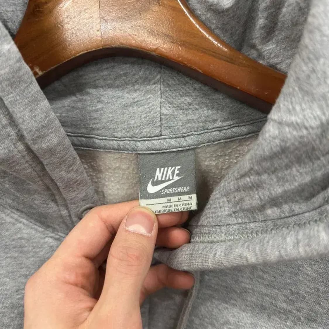 나이키 캐주얼 자수로고 오버핏 약기모 후드집업 M A01427 상품이미지3