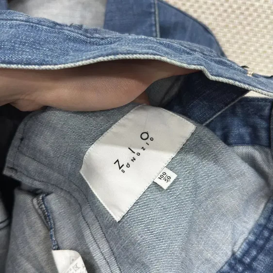 지오송지오 캐주얼 데님 청자켓 100 A01406 상품이미지3