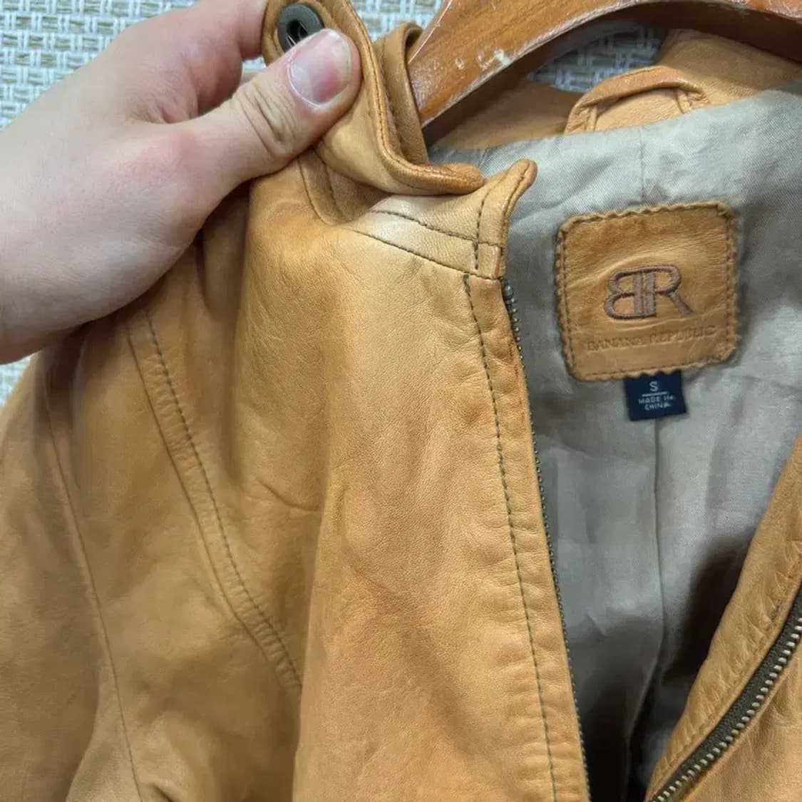 바나나리퍼블릭 라이더 레더 가죽 자켓 S A01418 상품이미지7