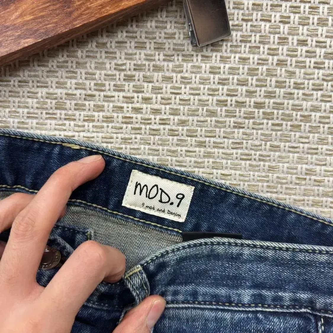 모드나인 캐주얼 스판 데님 청바지 31인치 A01437 상품이미지4