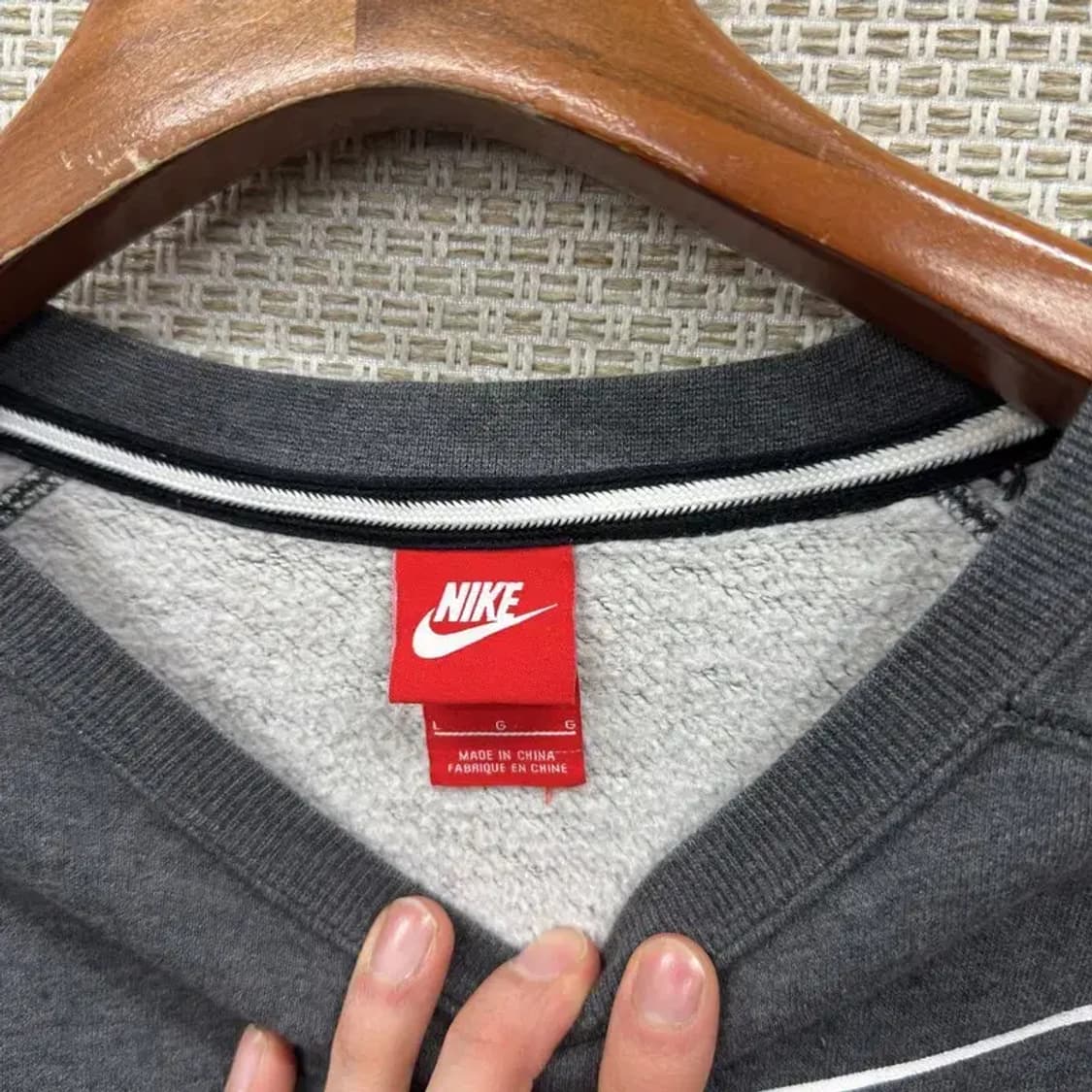 나이키 캐주얼 빅로고 약기모 스웻셔츠 맨투맨 L A01410 상품이미지3