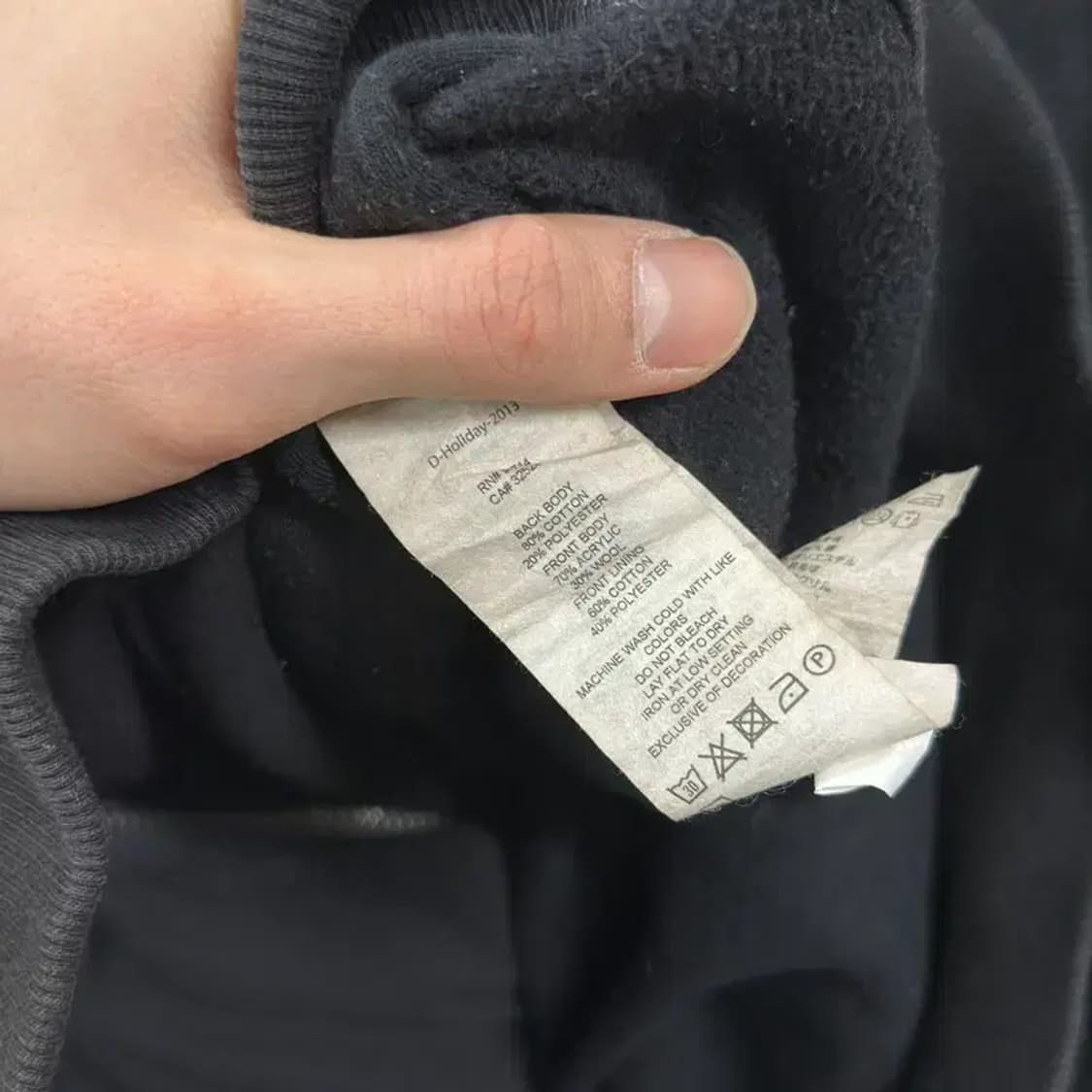 아르마니 익스체인지 울 꽈배기 약기모 집업 M/M A01430 상품이미지4