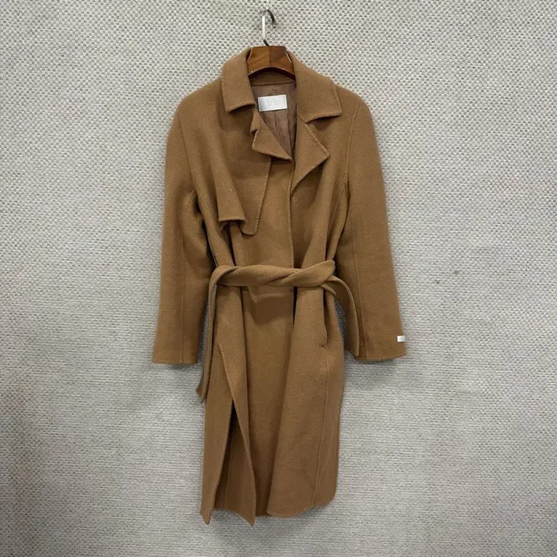 SJSJ 한섬 핸드메이드 울 캐시미어 롱 코트 95 A01483 상품이미지1