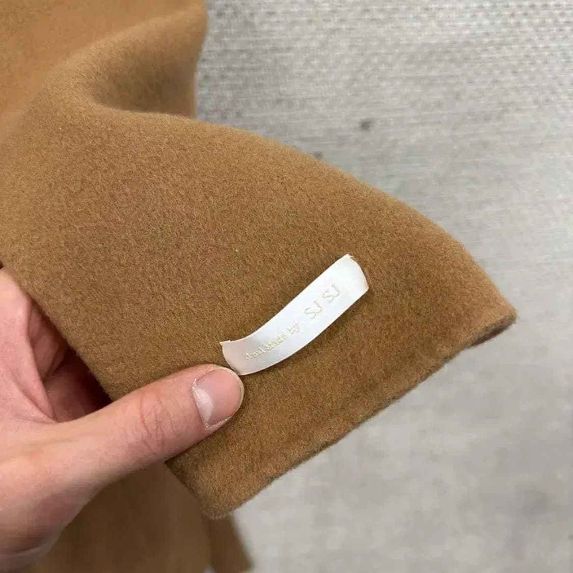 SJSJ 한섬 핸드메이드 울 캐시미어 롱 코트 95 A01483 상품이미지3