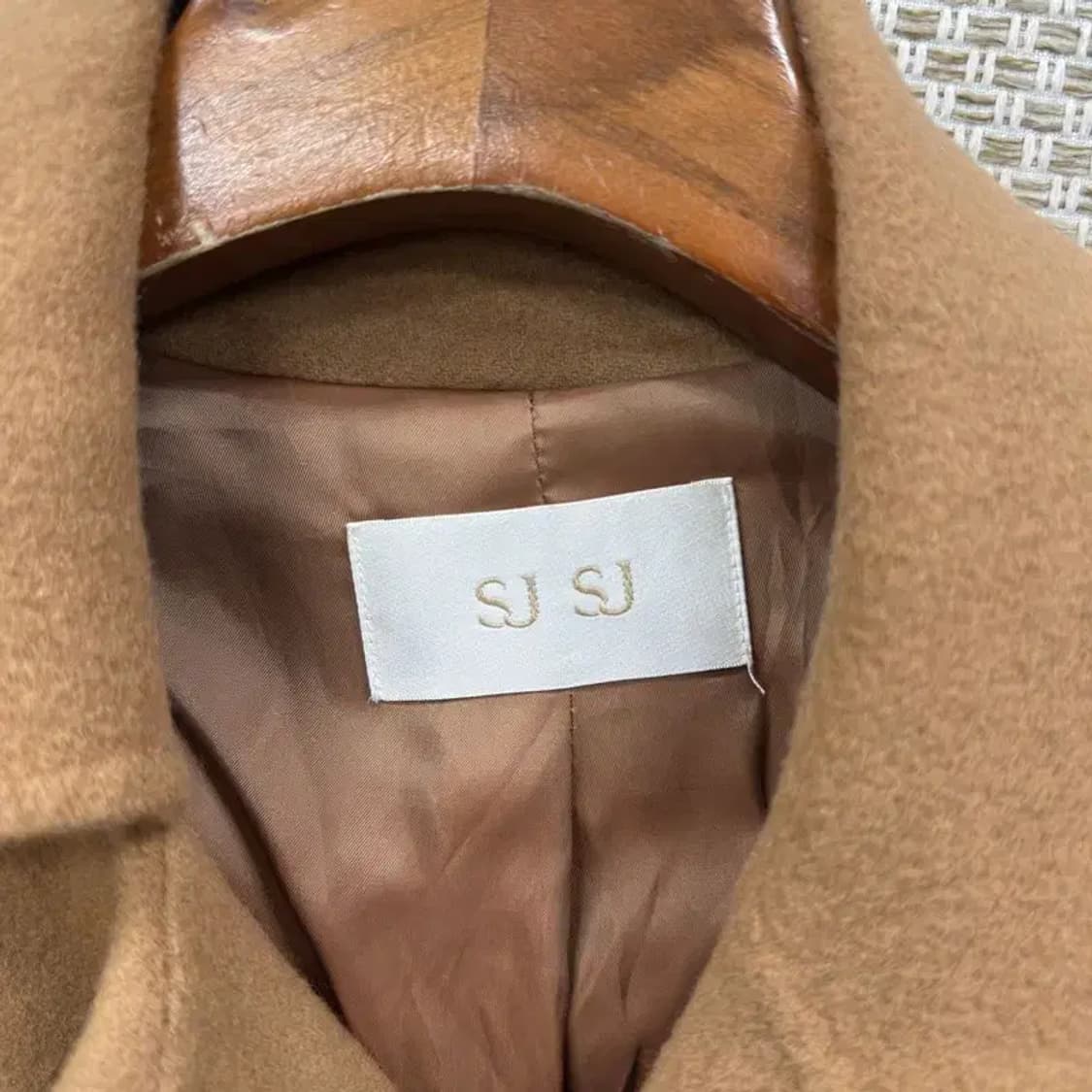 SJSJ 한섬 핸드메이드 울 캐시미어 롱 코트 95 A01483 상품이미지4