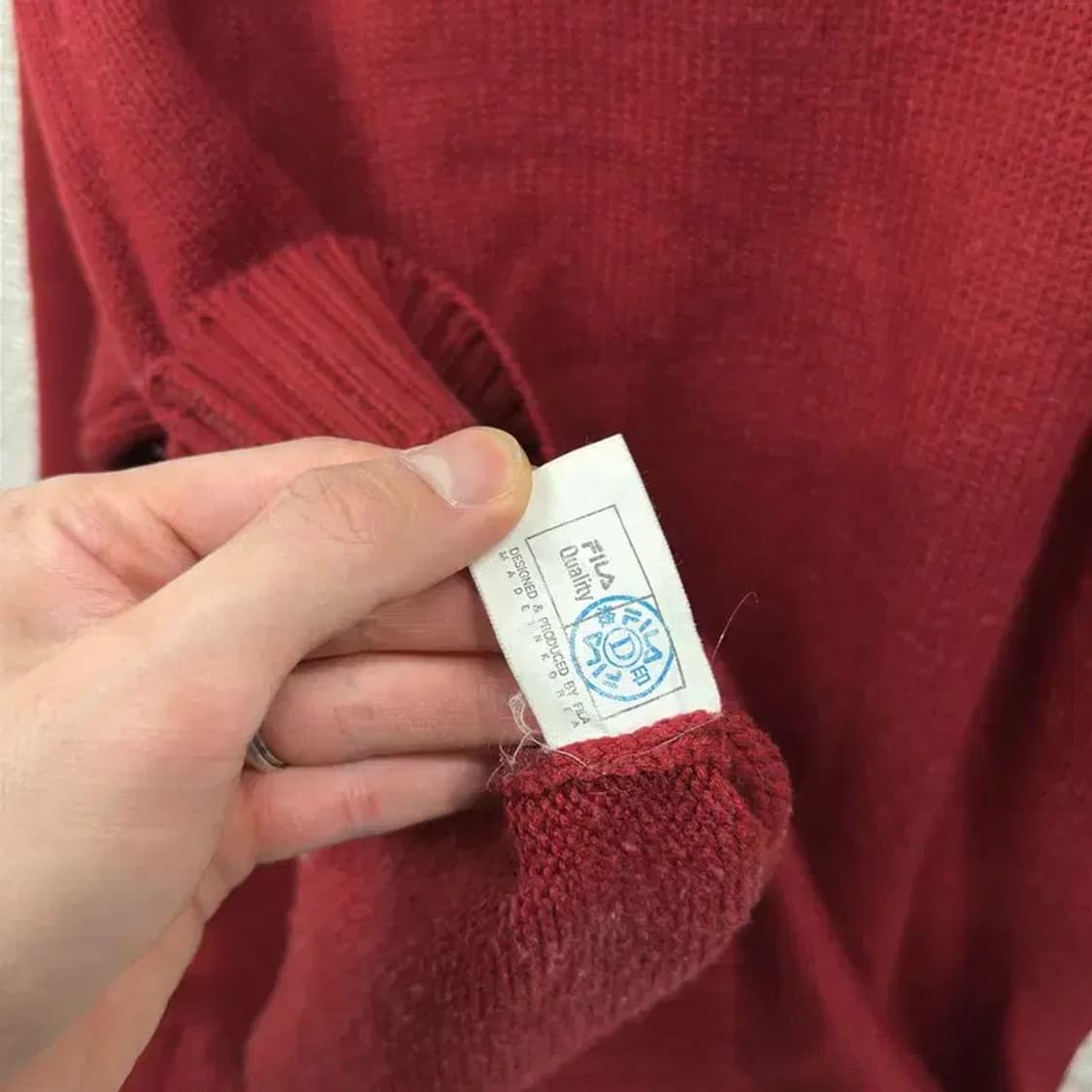 필라 캐주얼 아가일 터틀넥 니트 스웨터 95 A01484 상품이미지4