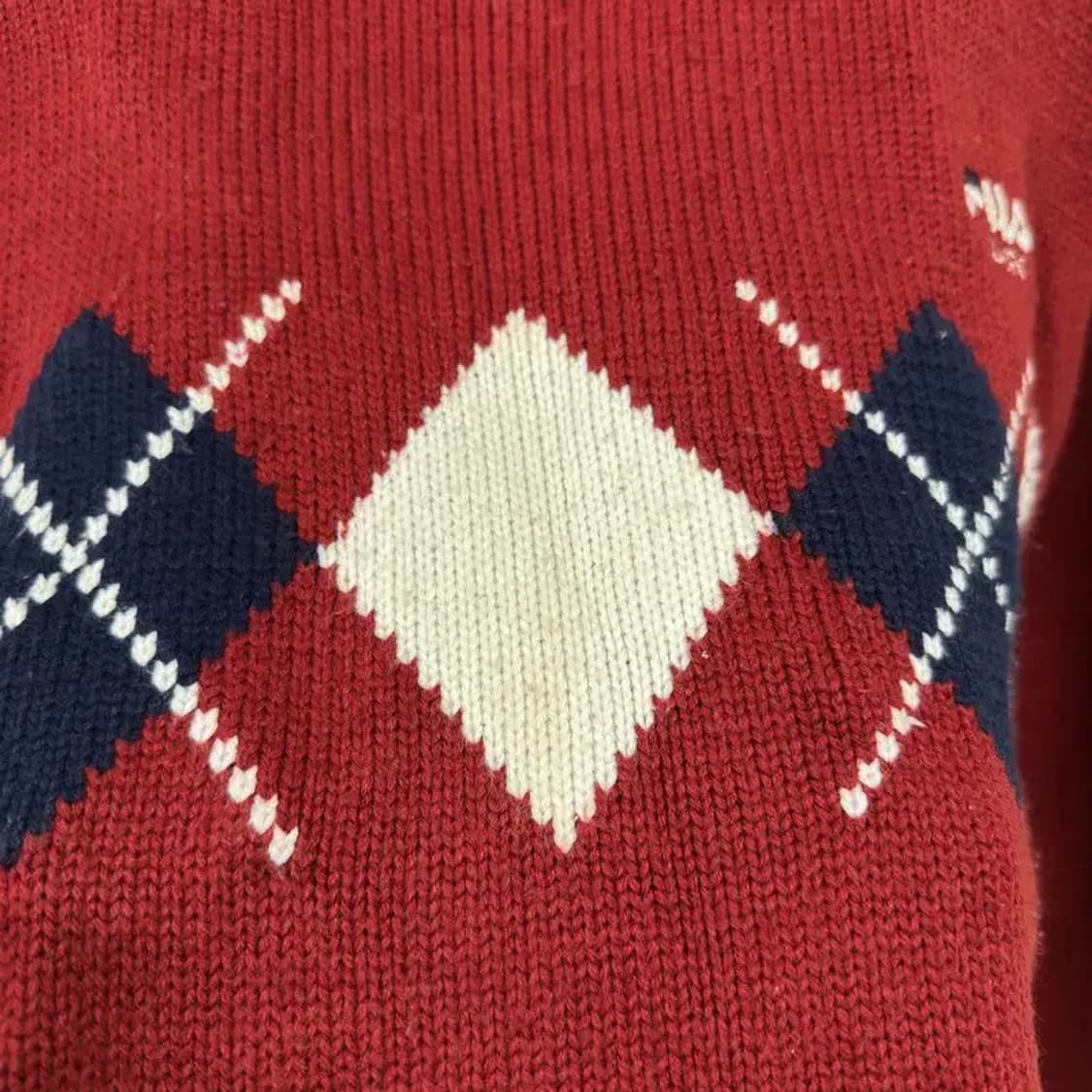 필라 캐주얼 아가일 터틀넥 니트 스웨터 95 A01484 상품이미지5