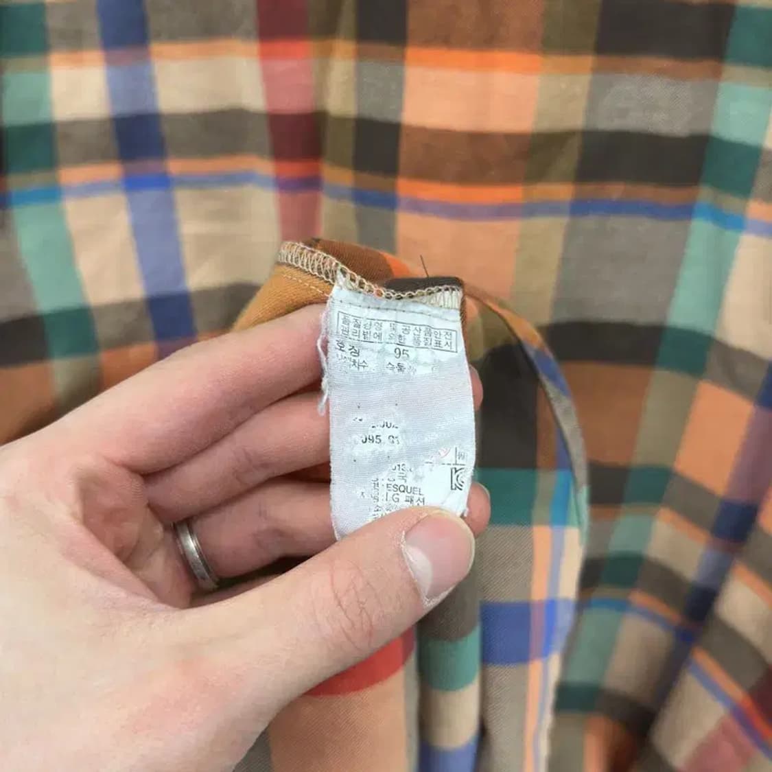 헤지스 캐주얼 자수로고 긴팔 셔츠 95 A01491 상품이미지4