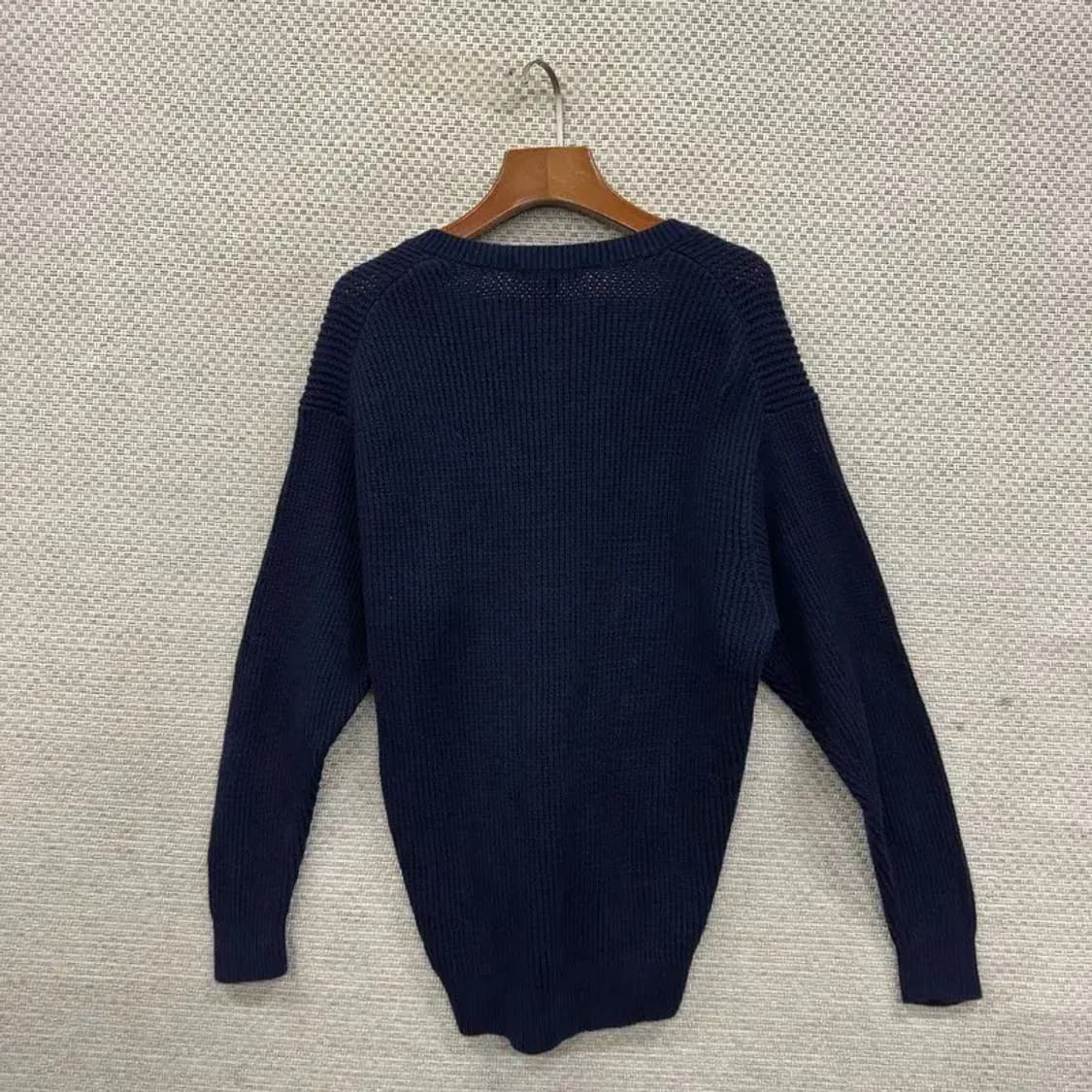 유니클로 캐주얼 브이넥 코튼 니트 스웨터 S A01492 상품이미지2