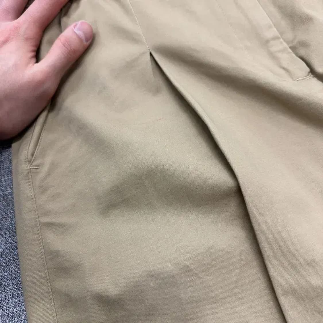 미쏘 캐주얼 핀턱 코튼팬츠 면바지 30 A01512 상품이미지5