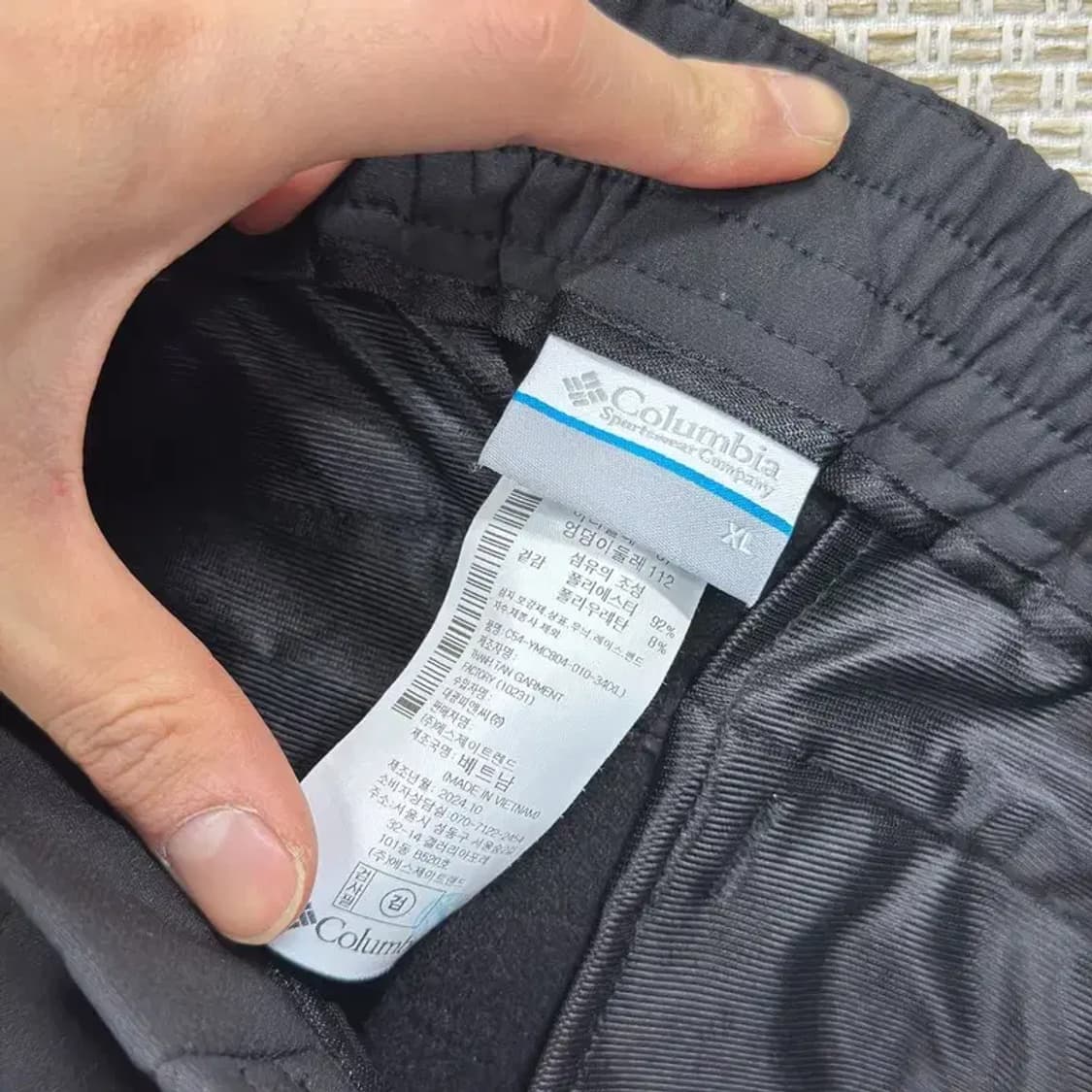 콜럼비아 아웃도어 약기모 밴딩 바지 XL A01513 상품이미지3