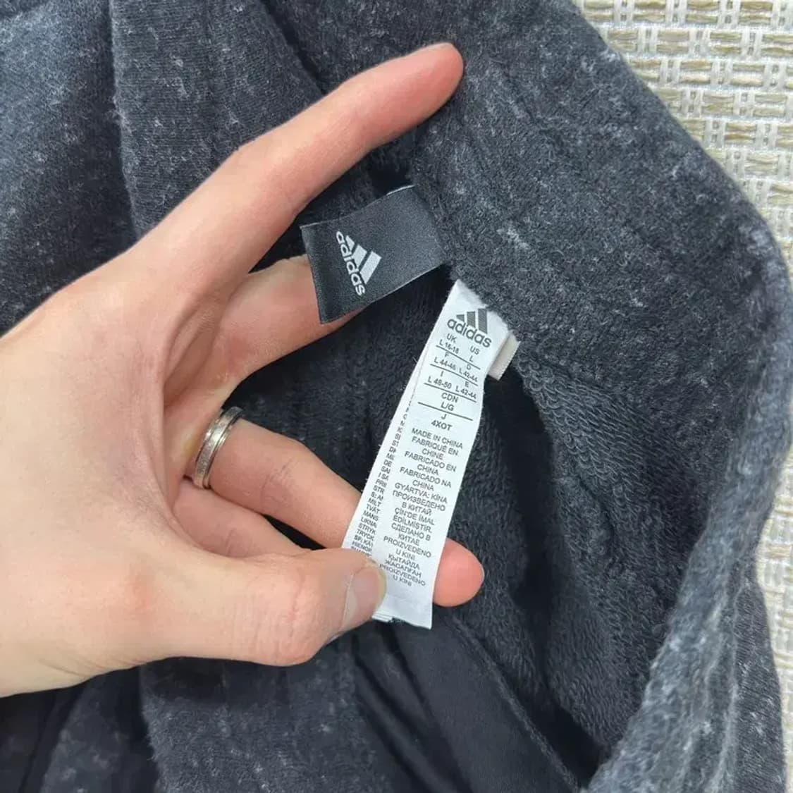 아디다스 프린팅로고 밴딩 츄리닝바지 L A01515 상품이미지3