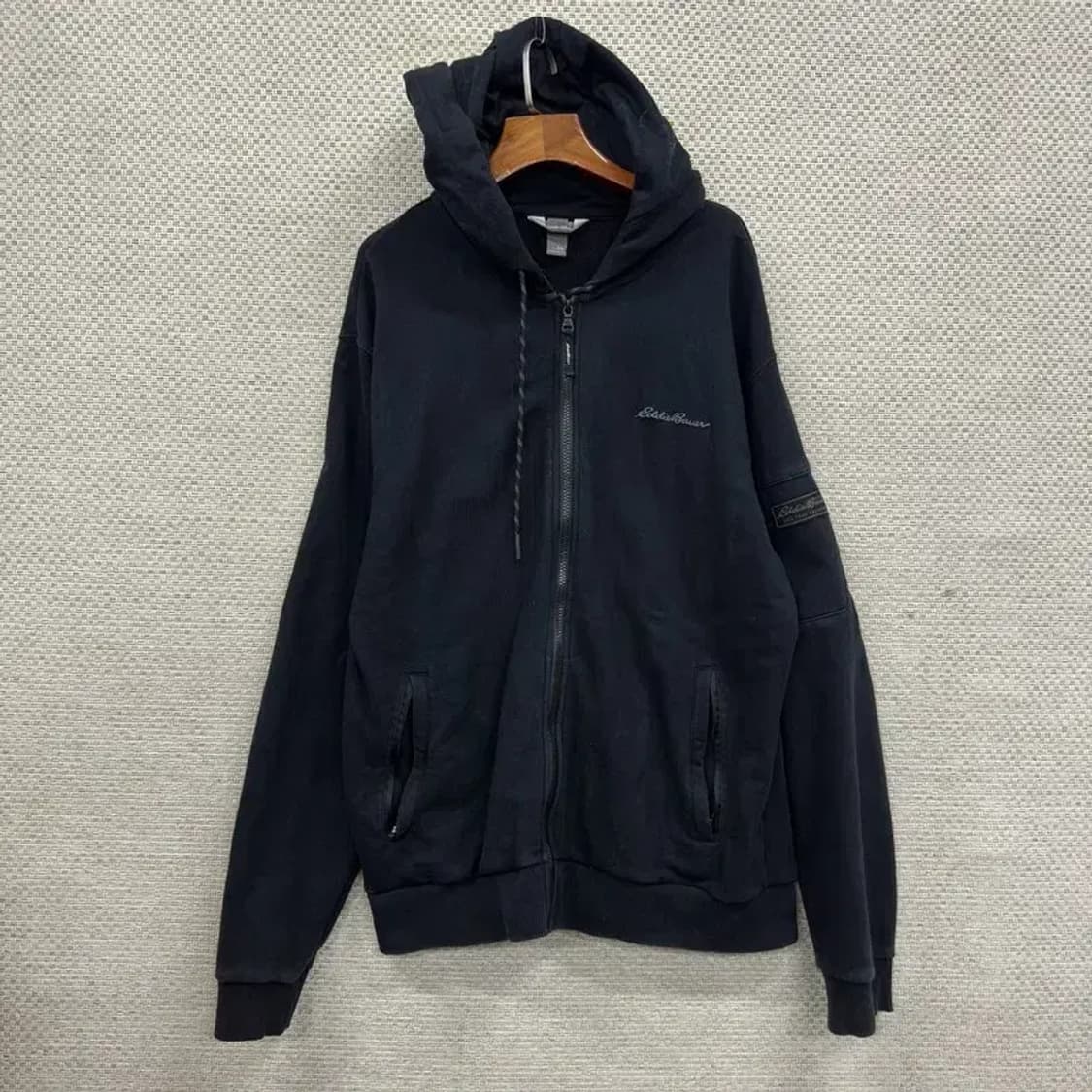 에디바우어 캐주얼 패치로고 후드집업 3XL A01494 상품이미지1