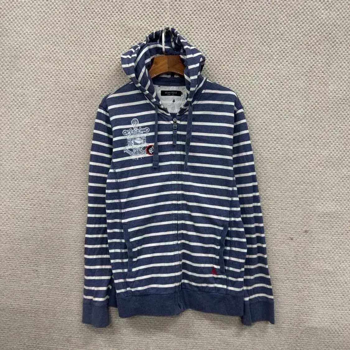 빈폴 캐주얼 슬림핏 스트라이프 후드집업 95 A01504 상품이미지1