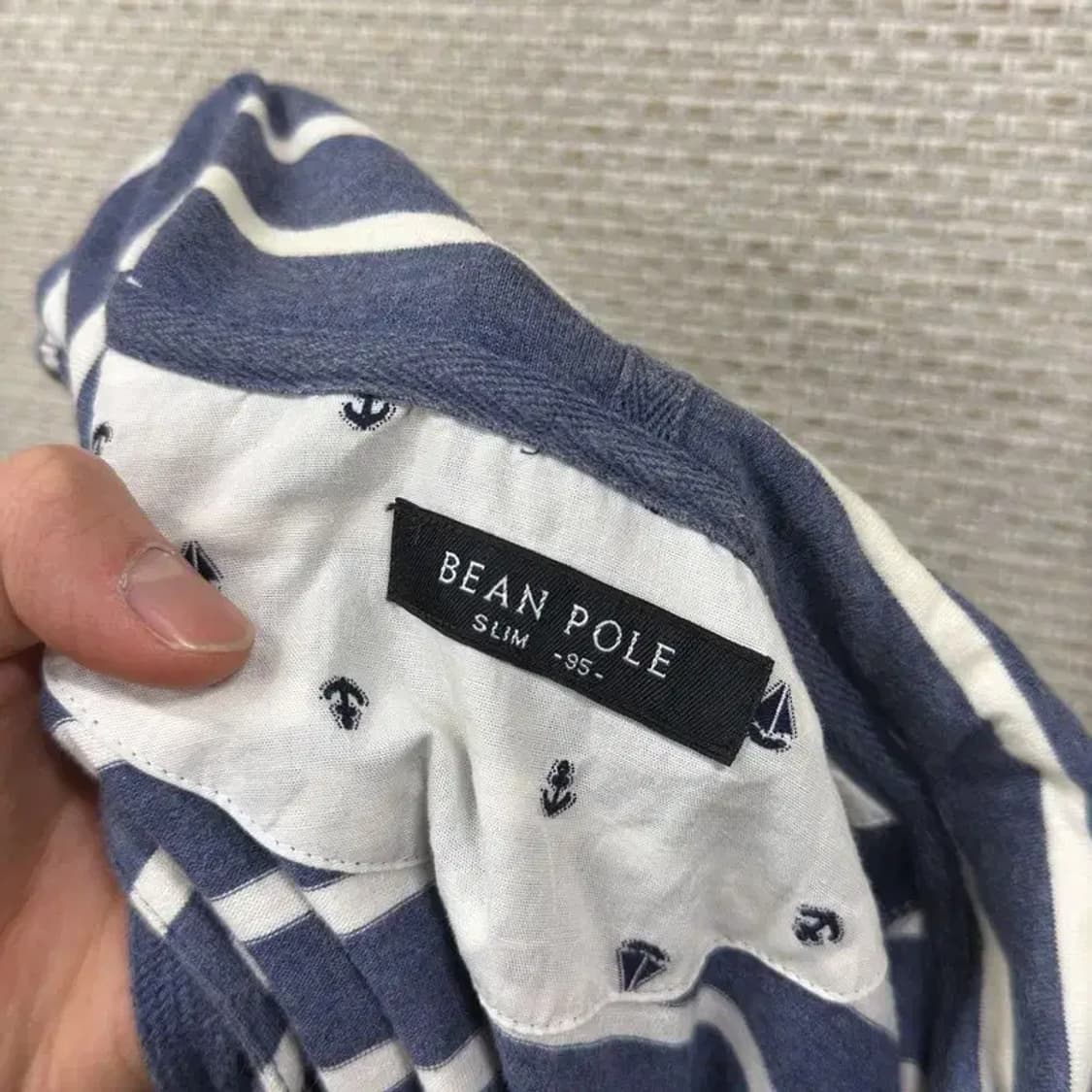 빈폴 캐주얼 슬림핏 스트라이프 후드집업 95 A01504 상품이미지3