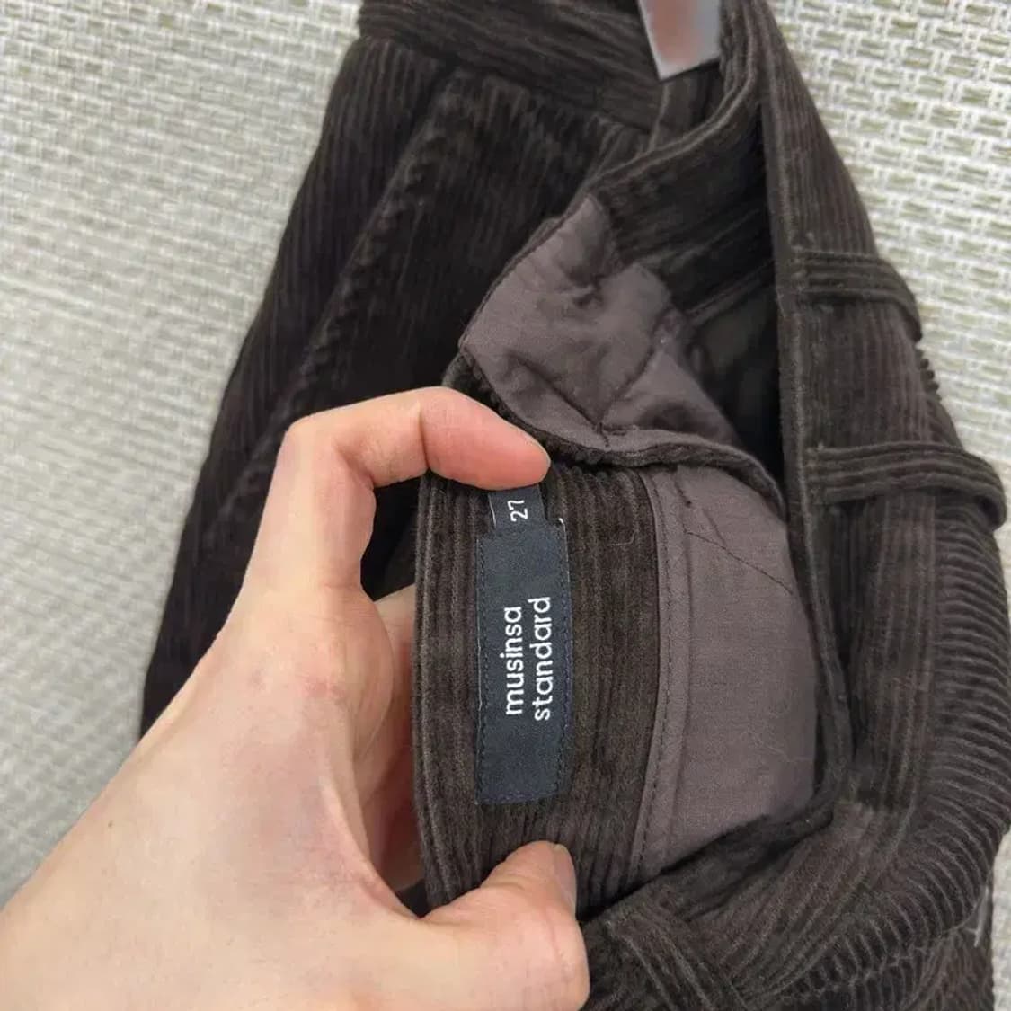 무신사스탠다드 캐주얼 코듀로이 골덴 바지 27인치 A01518 상품이미지3