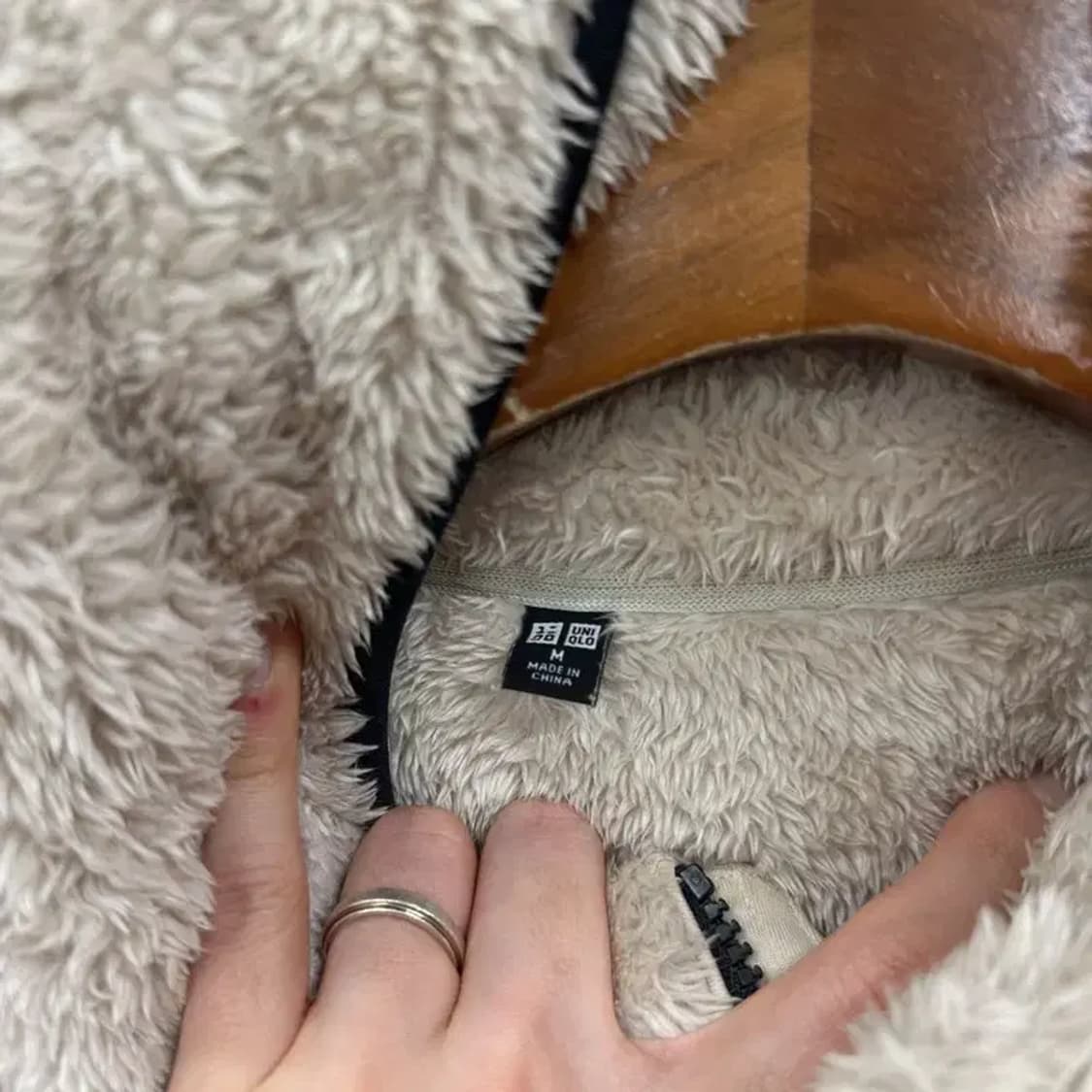 유니클로 캐주얼 플리스 후리스 집업 M A01502 상품이미지3